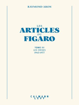 cover image of Les articles du Figaro--volume 3